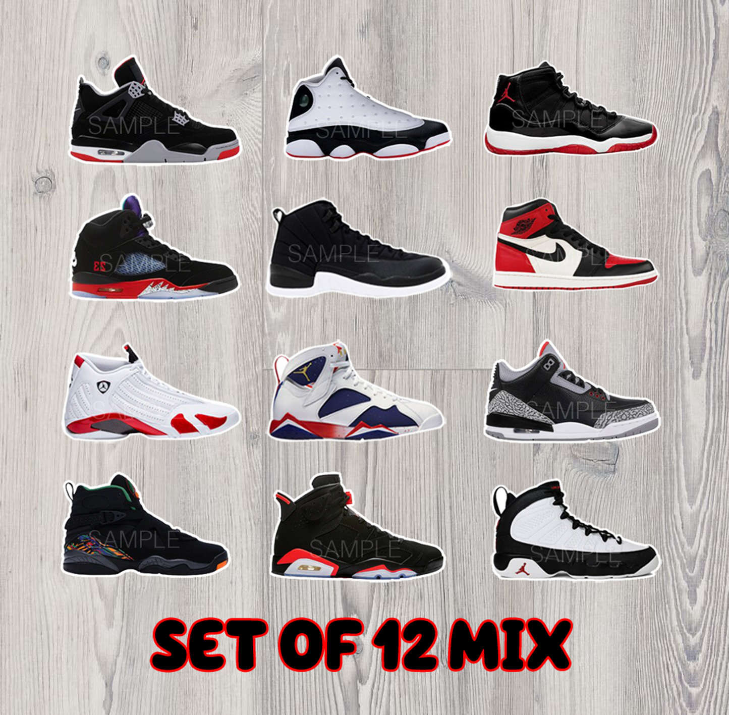 JORDAN SNEAKER MIX TOPPERS
