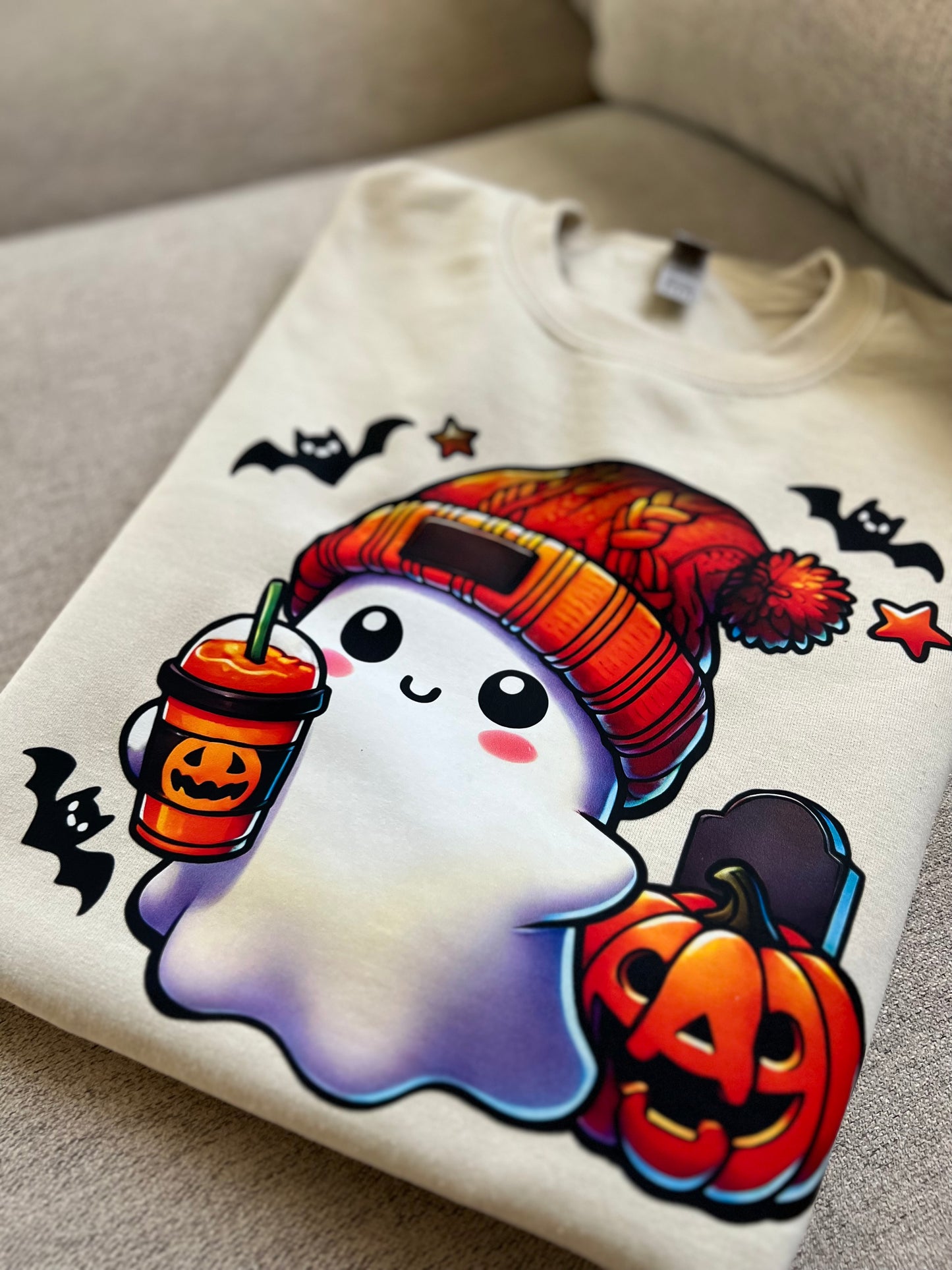 CUTE GHOST SWEATSHIRT