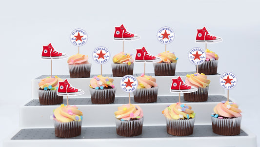 CONVERSE CUPCAKE TOPPERS