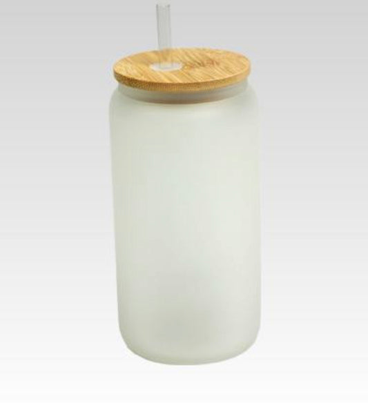 CUSTOM FROSTED GLASS TALL CUP